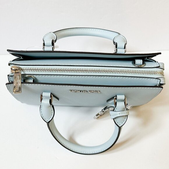 Michael Kors Sheila Small Satchel – Vista Blue - Picture 5 of 10